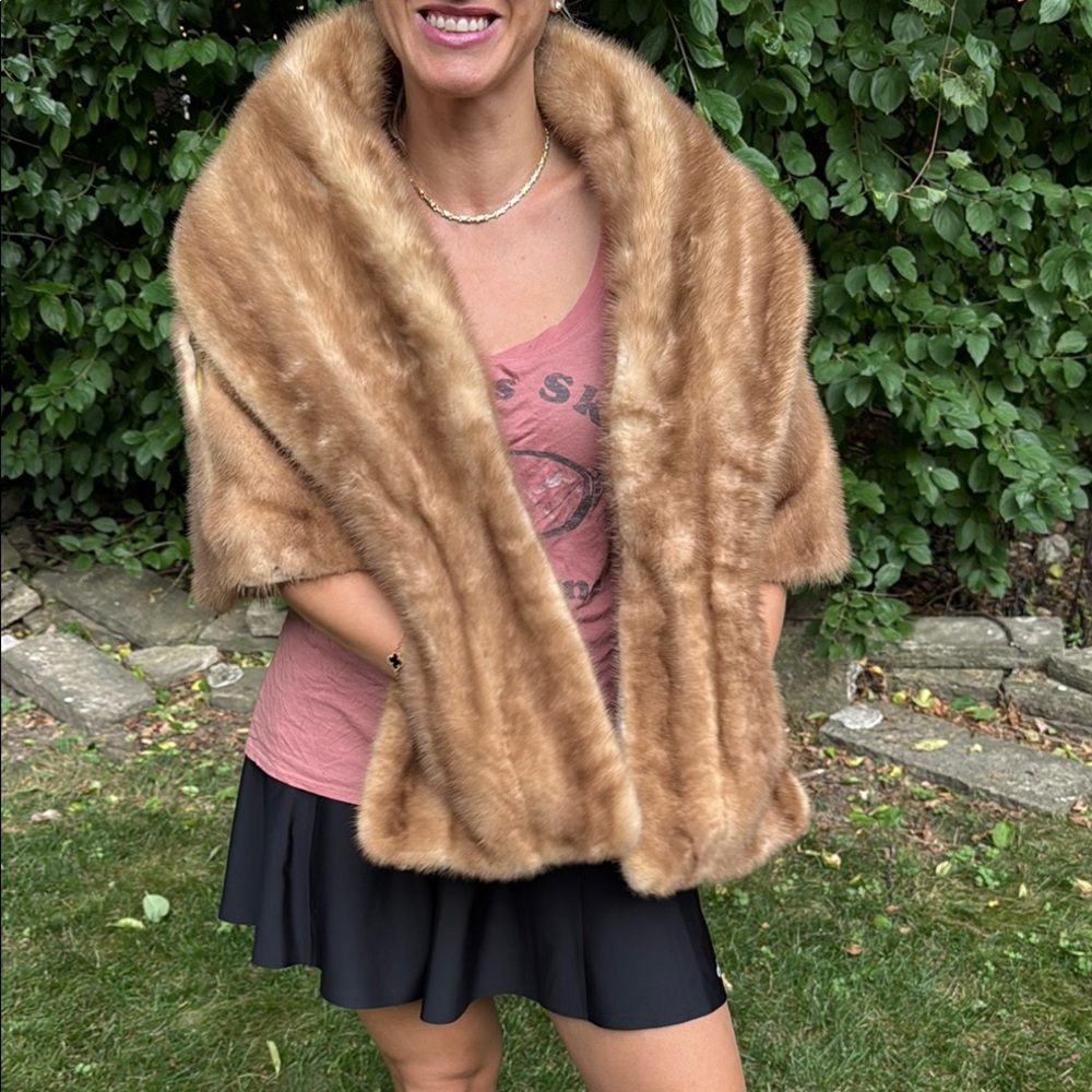 Luxurious Brown Fur Stole